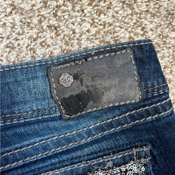 Silver Suki Dark Wash Boot Cut Jeans Midrise Casual Western Size 28 - Picture 11 of 11